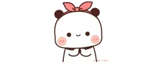😊 niedlich, Panda, Tier, kawaii telegram sticker