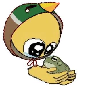 🐸 Emoji, pleurs, canard, grenouille, mignon, triste, art numérique whatsapp sticker