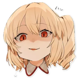 🙂 anime, dibujos animados, chica, sonriendo, retrato, personaje telegram sticker
