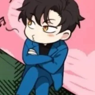 🐈‍⬛ Chibi, Personnage, Anime, Dessin animé, Mignon whatsapp sticker