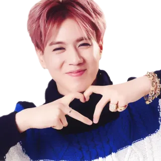 ❤️ k-pop, singer, heart, love, gesture, smile, cute telegram sticker