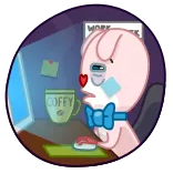 Bowtie Bunny | @Premium_Emojis_Telegram telegram emojis 👨💻