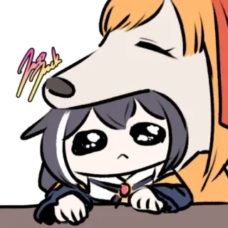 🥺 Nugget Мультфильм, Аниме, Собака, Животное, Наклейка whatsapp sticker