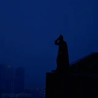 🦇 Batman batman, cavaleiro das trevas, herói, gotham, cidade, dc comics, vigilante whatsapp sticker