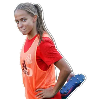 💪 女性, サッカー, アスリート, スポーツ, スパイク telegram sticker