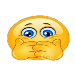 🙊 Emoji, Emoticono, Shhh, Silencio, Manos, Boca, Amarillo telegram sticker