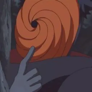 🕸️ Tobi Naruto anime, manga, Tobi, Naruto, mask, spiral, character telegram sticker