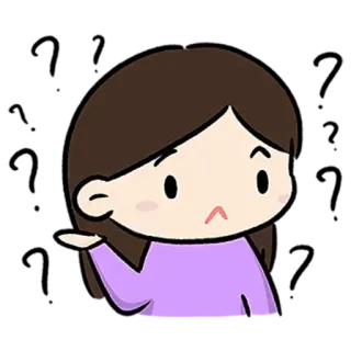 😺 Dessin animé, Fille, Mignon, Femme, Personnage, Illustration telegram sticker