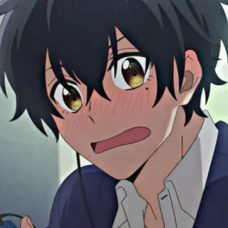 😰 Anime, Junge, Charakter, Porträt telegram sticker