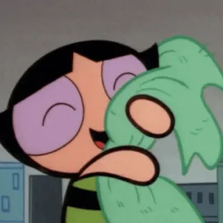 🍭 Buttercup Powerpuff Girls Dibujos animados, Las Chicas Superpoderosas, Bellota, Personaje telegram sticker
