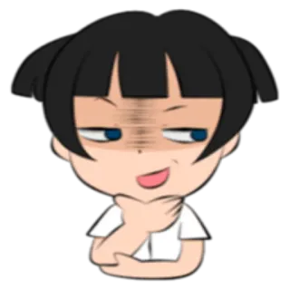 😏 Emoji, Étouffement, Dessin animé, Personnage, Drôle whatsapp sticker