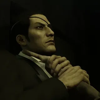 😑 Majima Goro Yakuza videogioco, benda sull'occhio, yakuza, goro, majima, serio telegram sticker