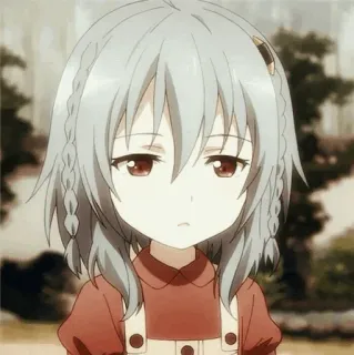 🖤 Anime, Manga, Dziewczyna, Kreskówka, Dziecko, Słodkie, Postać, Animacja telegram sticker
