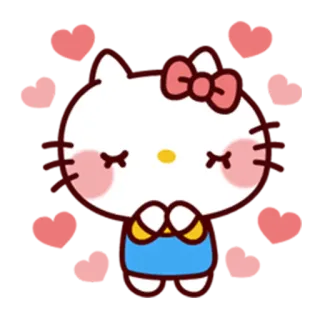 ❤ Hello Kitty Hello Kitty, cute, cartoon telegram sticker