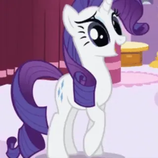 🤭 Rarity My Little Pony poney, dessin animé, rarity, amitié, licorne, magie telegram sticker