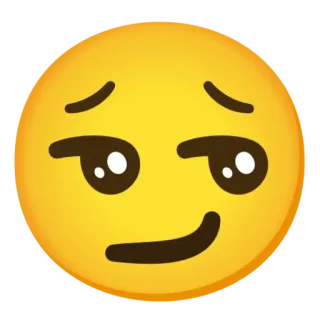 😏 Emoji, Smiley, Sourire narquois, Ludique telegram sticker