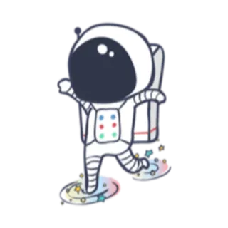 Astronaut whatsapp stickers
