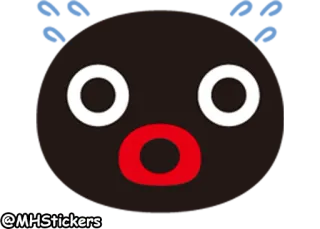 😮 @MHStickers ステッカー, 絵文字, 漫画, 面白い telegram sticker