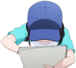 🎨 anime, girl, drawing, sketchbook, art, artist whatsapp sticker