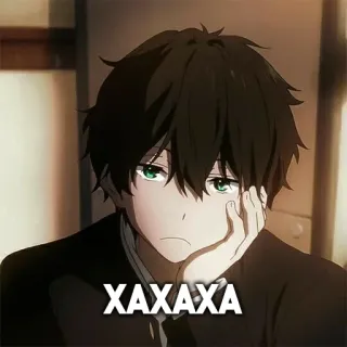 😕 XAXAXA Anime, Garçon, Triste, Manga, Emo, Dessin animé telegram sticker