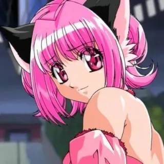 🥰 Anime, Manga, Katzenmädchen, Kawaii, Pinke Haare, Cartoon whatsapp sticker