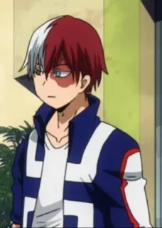 ❄️ Shoto Todoroki My Hero Academia Anime, Postać, Todoroki, Shoto, My Hero Academia telegram sticker
