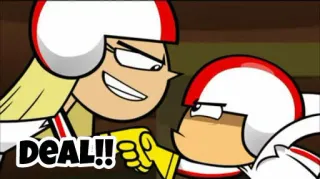 🤝 Kick Buttowski Kick Buttowski: Suburban Daredevil DEAL!! Мультфильм, Сделка, Соглашение, Дай пять, Анимированный telegram sticker