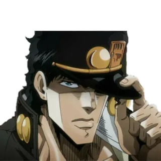 🧢 Jotaro Kujo JoJo's Bizarre Adventure Anime, Jotaro, Le bizzarre avventure di JoJo, Personaggio, Manga telegram sticker
