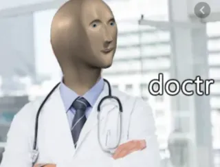 👩‍🔬 doctr Mème, Docteur, Stonks, Médical whatsapp sticker