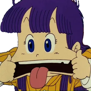 😝 Anime, Desenho animado, Engraçado, Rosto, Expressão, Língua telegram sticker