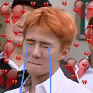 👑 crying, sad, heartbreak, emotional, tears telegram sticker