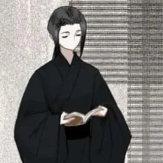 ⚫ kunst, illustration, figur, charakter, buch telegram sticker
