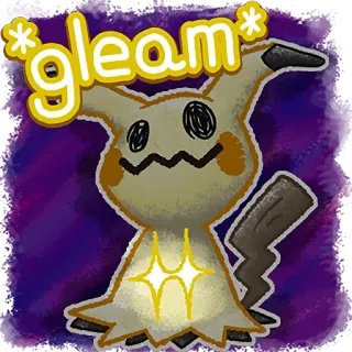 🤩 Mimikyu Pokemon *gleam* pokemon, mimikyu, gleam, cute, anime telegram sticker