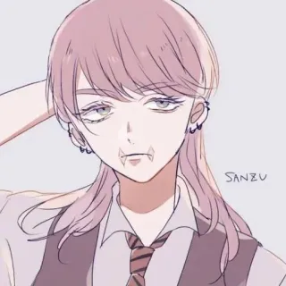 💊 Sanzu Haruchiyo SANZU anime, manga, Sanzu Haruchiyo, Tokyo Revengers, vampire telegram sticker