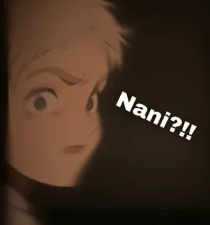 ❓ Nani?!! anime, nani, japanese, expression, question telegram sticker