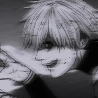 🖤 Ken Kaneki Tokyo Ghoul anime, ghoul, gore, fantasy, horror whatsapp sticker
