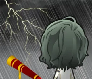 ☔ tia chớp, bão, thời tiết, kính viễn vọng, mưa whatsapp sticker