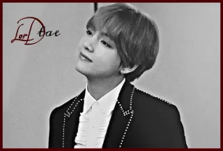 🏹 Lor Dae portrait, homme, monochrome, K-pop, idole, chanteur telegram sticker