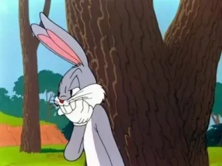 🤔 Bugs Bunny мультфильм, зайчик, Looney Tunes, кролик, персонаж whatsapp sticker