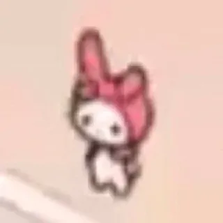 🗿 My Melody My Melody, Sanrio, cute, kawaii, rabbit, pink, character telegram sticker