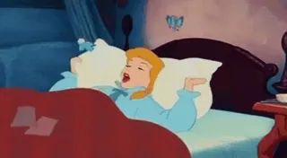 😩 Cinderella disney, cinderella, sleeping, cartoon telegram sticker