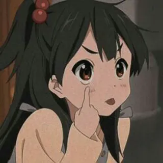 😜 Ragazza anime, Dito medio, Offensivo, Cartone animato, Gesto, Maleducato telegram sticker