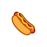 🌭 hotdog, food, snack, cartoon telegram sticker