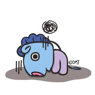 😞 MOOD! อารมณ์, เศร้า, เหนื่อย, น่ารัก, การ์ตูน whatsapp sticker