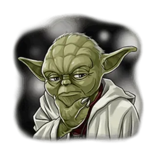 😕 Yoda Star Wars yoda, star wars, jedi, maestro yoda, la fuerza whatsapp sticker