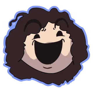 😄 dessin animé, emoji, visage, sourire, illustration telegram sticker