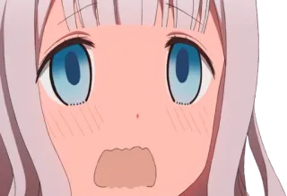 😳 anime, chocada, surpresa, desenho animado, menina, fofa telegram sticker