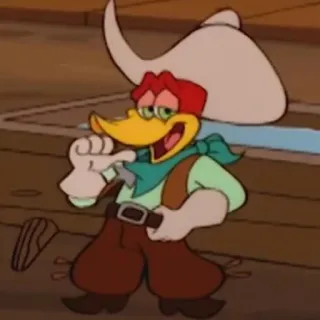 🤠 cartone animato, western, cowboy, cappello, personaggio telegram sticker