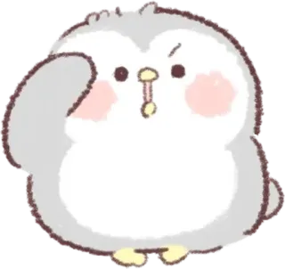🐧 chim cánh cụt, dễ thương, động vật, hoạt hình, nhãn dán telegram sticker