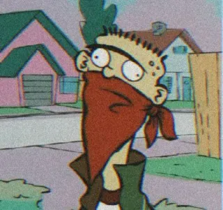 🧃 Ed Ed, Edd n Eddy Ed, Ed Edd n Eddy, cartoon, funny, gangster whatsapp sticker